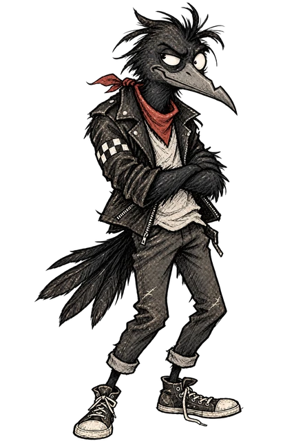 Rook, the scruffy crow racing rival